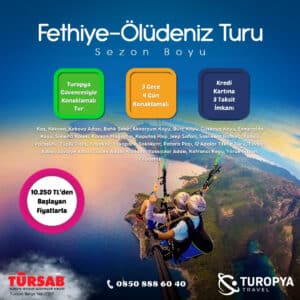 Fethiye Kaş Kekova Ölüdeniz Turu ( 3 Gece Konaklamalı )