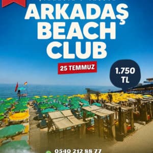 Çınarcık'ın sevilen plajlarından Arkadaş Beach Club'da keyif dolu bir gün sizi bekliyor!